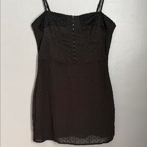 La Hearts Black Mini Dress